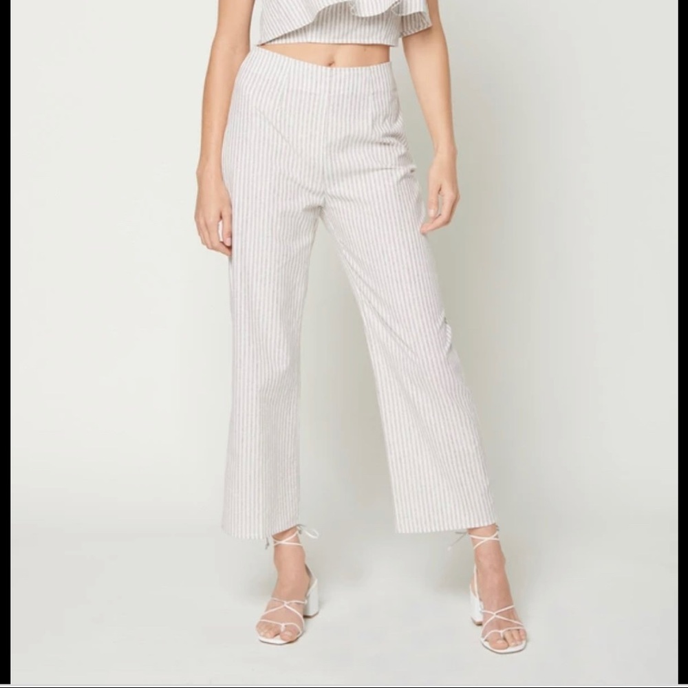 Flynn Skye Ash Stripe Parker Pant